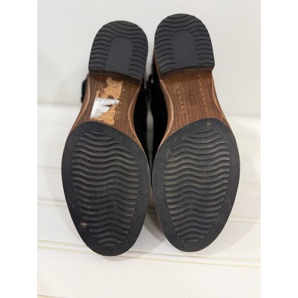 Ugg Austin Suede Leather Ankle Boots in Black - Picture 11 of 12